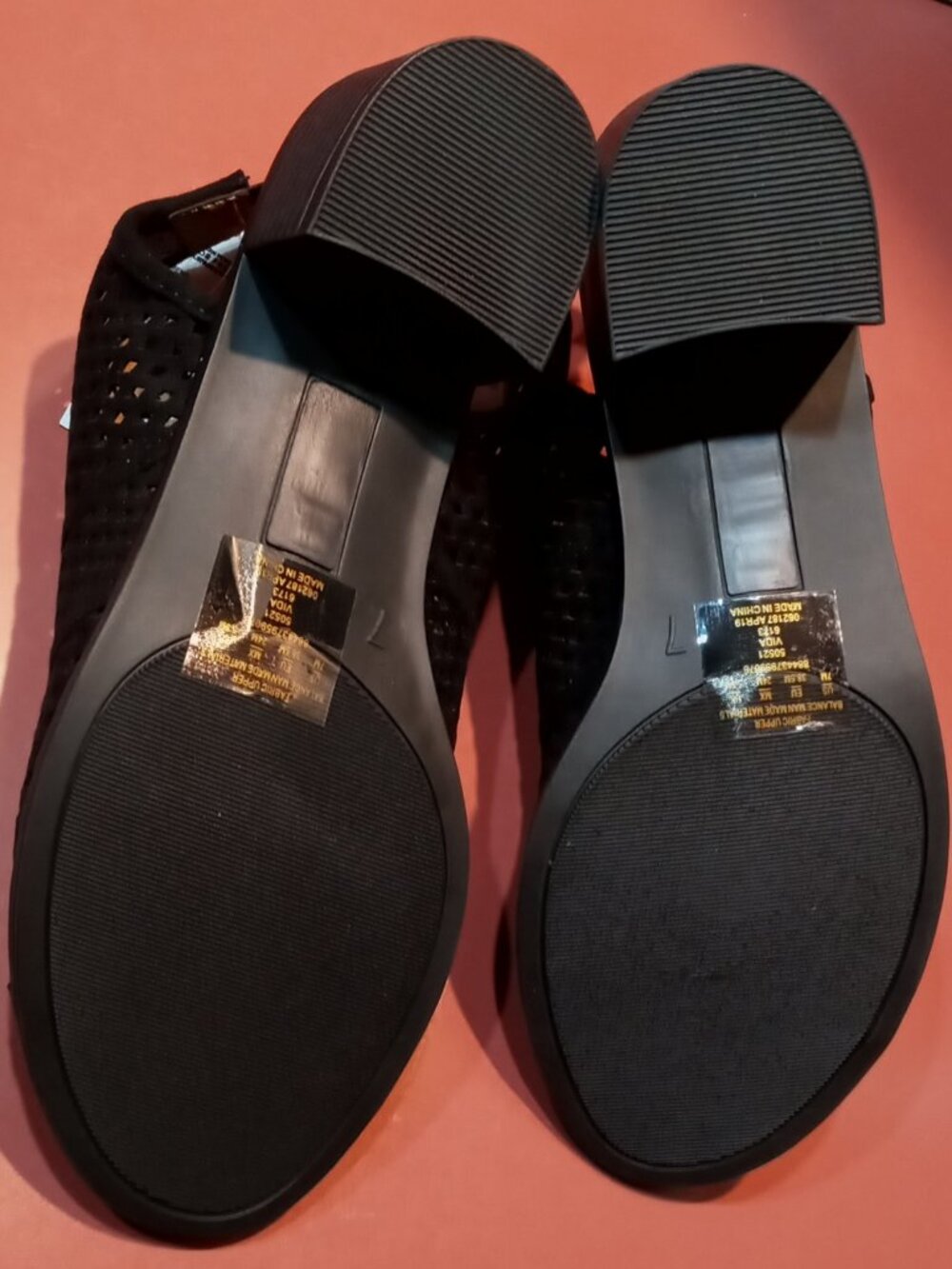 ROUTE 66 Vida Perforated Slingback Bootie Sandals Open Toe Heel Gladiator NWT! - Picture 6 of 9